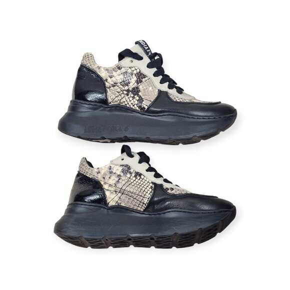 Andia Fora Spike Python Sneakers - Women's US 6 / EU 36 - Platform Rock - Black - Picture 4 of 7